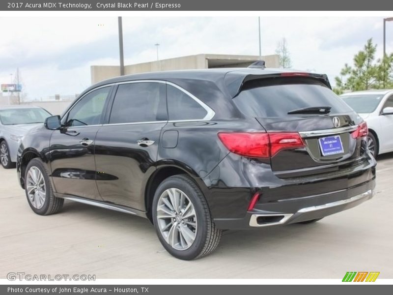 Crystal Black Pearl / Espresso 2017 Acura MDX Technology