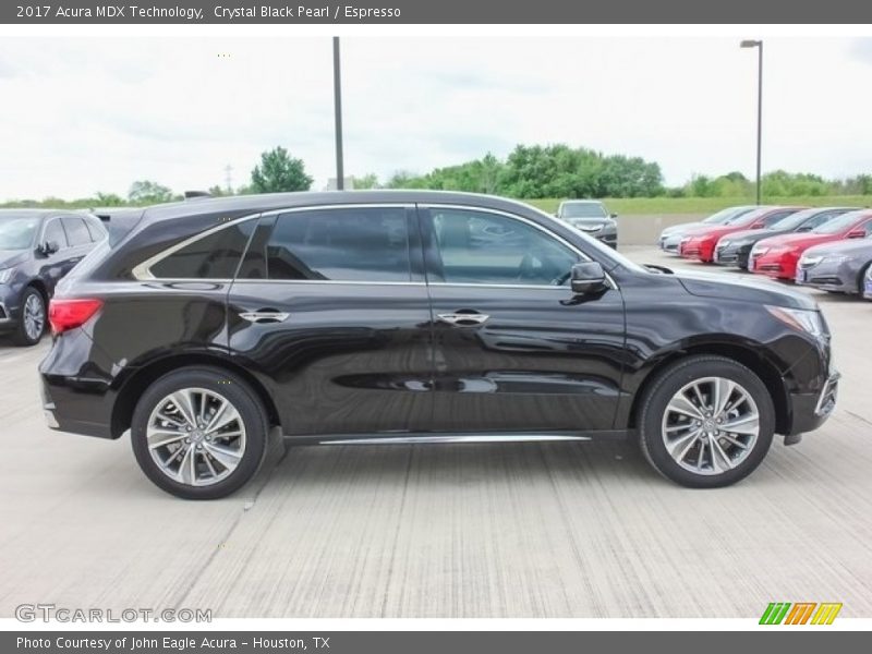 Crystal Black Pearl / Espresso 2017 Acura MDX Technology