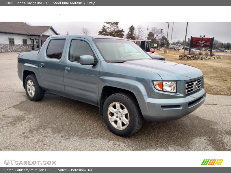 Steel Blue Metallic / Gray 2006 Honda Ridgeline RTS