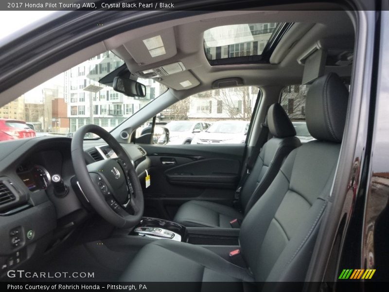 Crystal Black Pearl / Black 2017 Honda Pilot Touring AWD