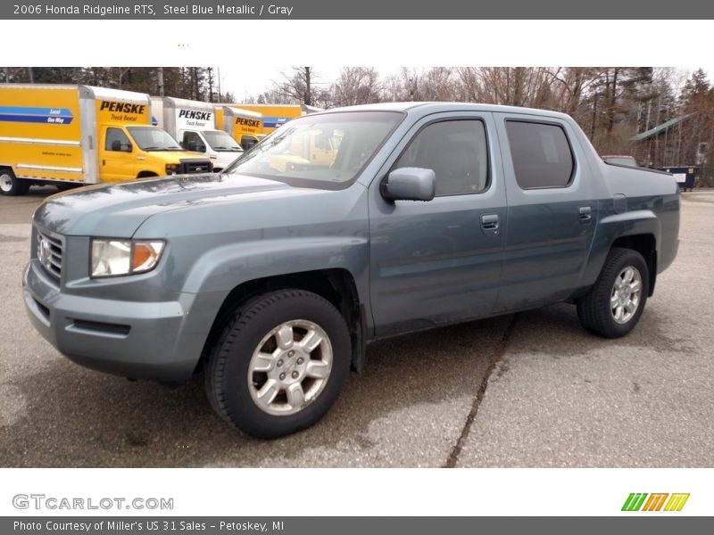 Steel Blue Metallic / Gray 2006 Honda Ridgeline RTS