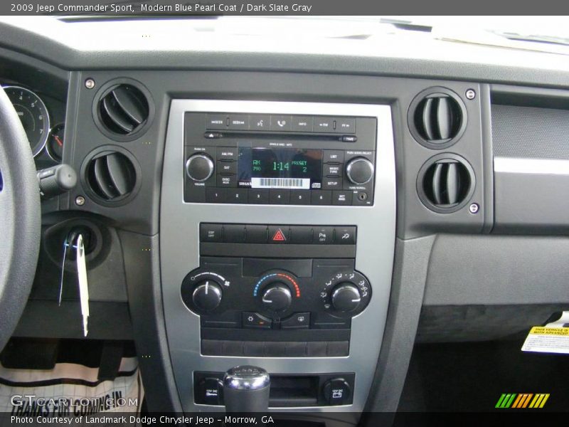 Modern Blue Pearl Coat / Dark Slate Gray 2009 Jeep Commander Sport