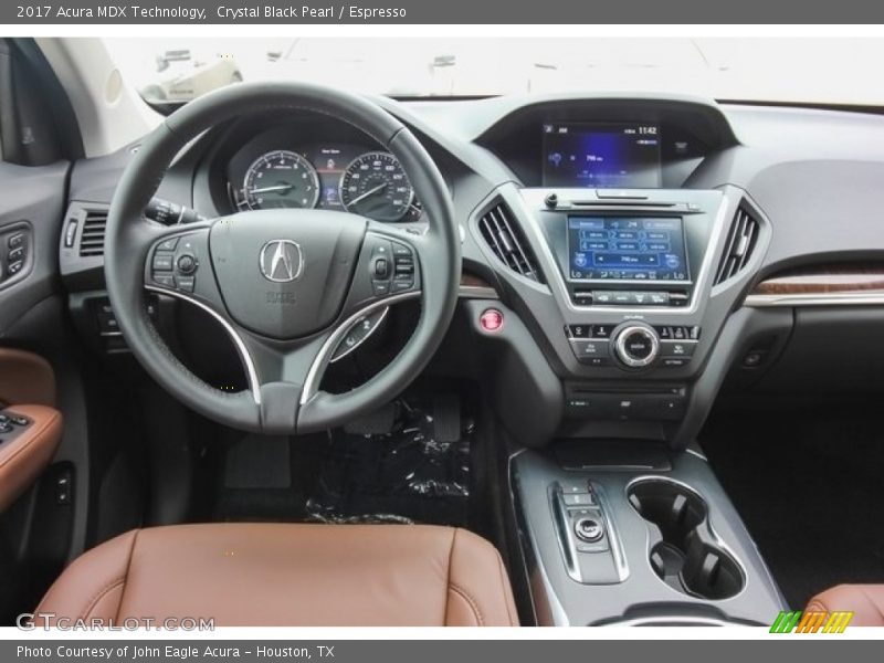 Crystal Black Pearl / Espresso 2017 Acura MDX Technology