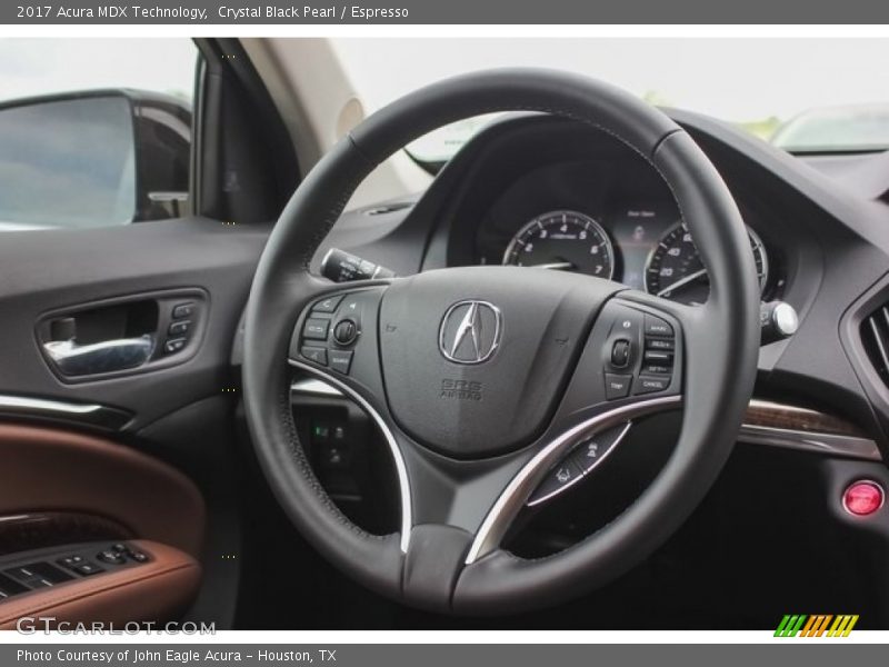Crystal Black Pearl / Espresso 2017 Acura MDX Technology