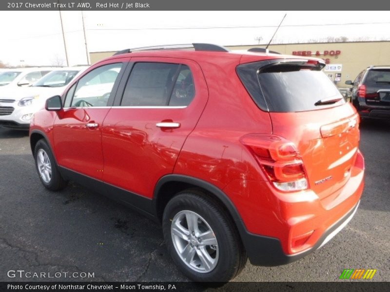 Red Hot / Jet Black 2017 Chevrolet Trax LT AWD