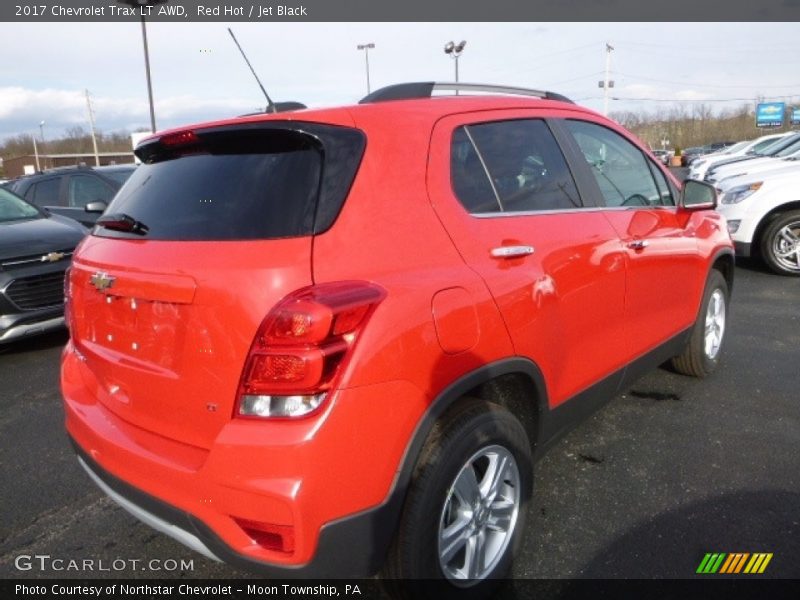 Red Hot / Jet Black 2017 Chevrolet Trax LT AWD