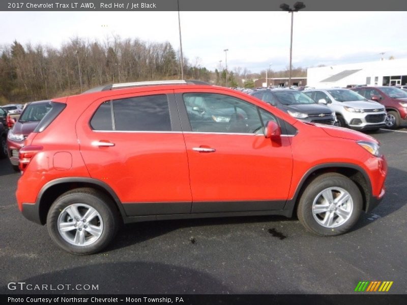 Red Hot / Jet Black 2017 Chevrolet Trax LT AWD