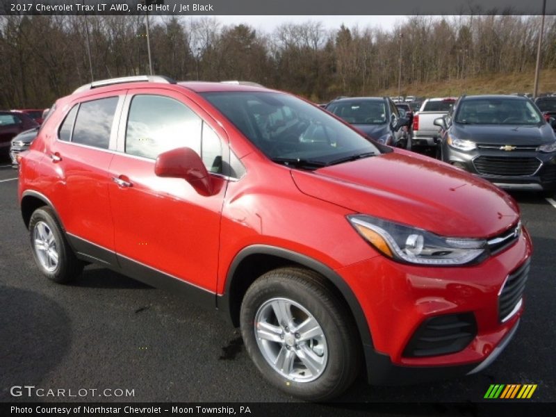 Red Hot / Jet Black 2017 Chevrolet Trax LT AWD