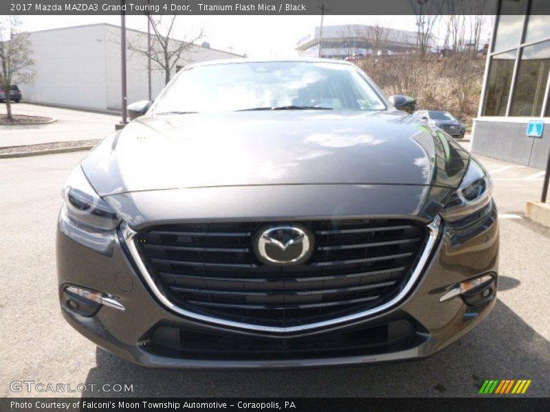 Titanium Flash Mica / Black 2017 Mazda MAZDA3 Grand Touring 4 Door