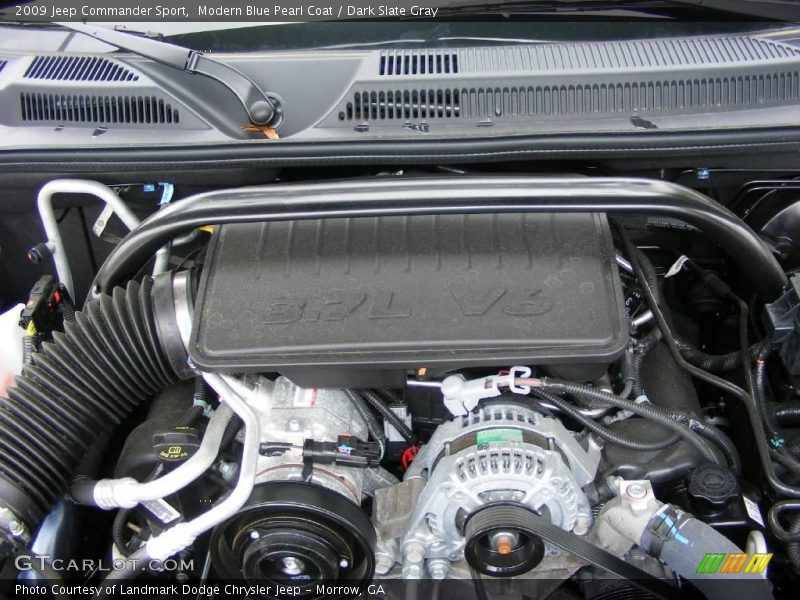 Modern Blue Pearl Coat / Dark Slate Gray 2009 Jeep Commander Sport