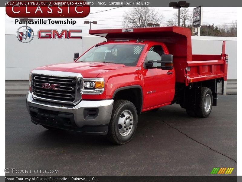 Cardinal Red / Jet Black 2017 GMC Sierra 3500HD Regular Cab 4x4 Dump Truck