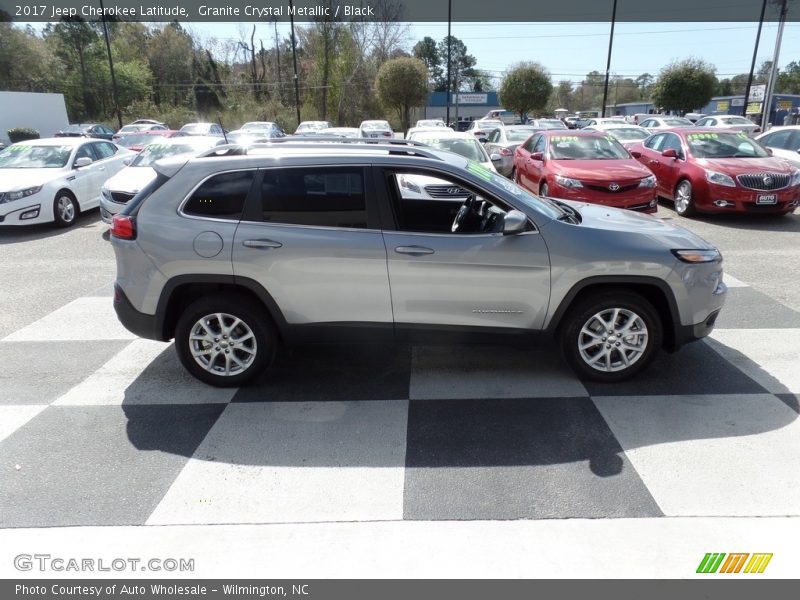 Granite Crystal Metallic / Black 2017 Jeep Cherokee Latitude