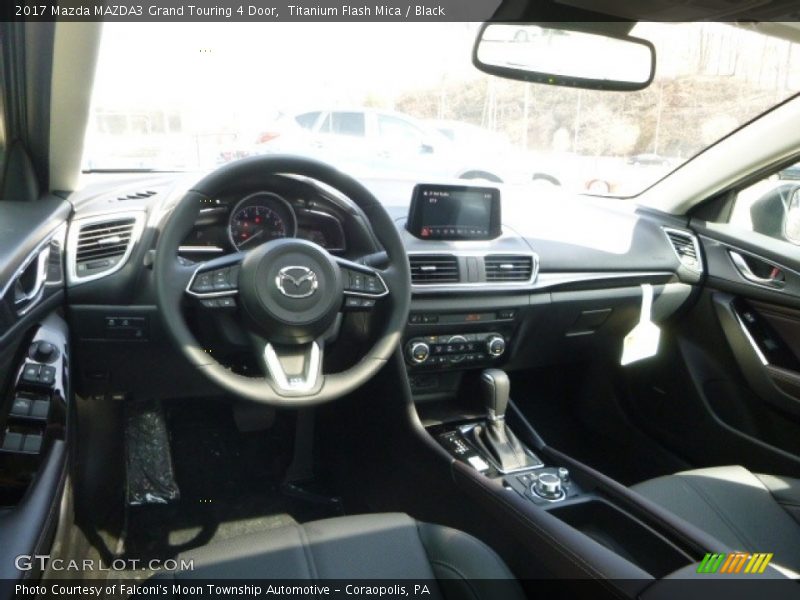Titanium Flash Mica / Black 2017 Mazda MAZDA3 Grand Touring 4 Door