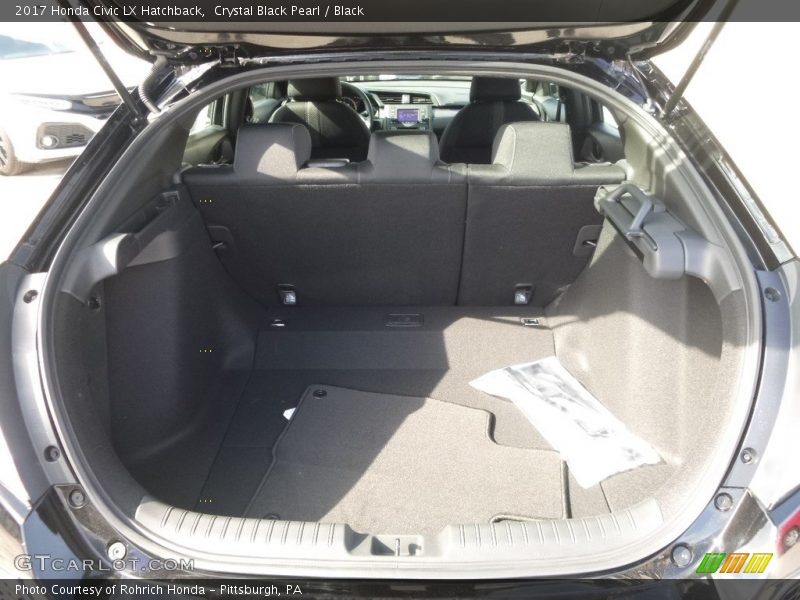 Crystal Black Pearl / Black 2017 Honda Civic LX Hatchback