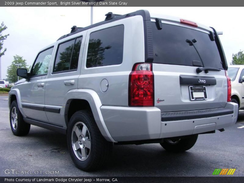 Bright Silver Metallic / Dark Slate Gray 2009 Jeep Commander Sport
