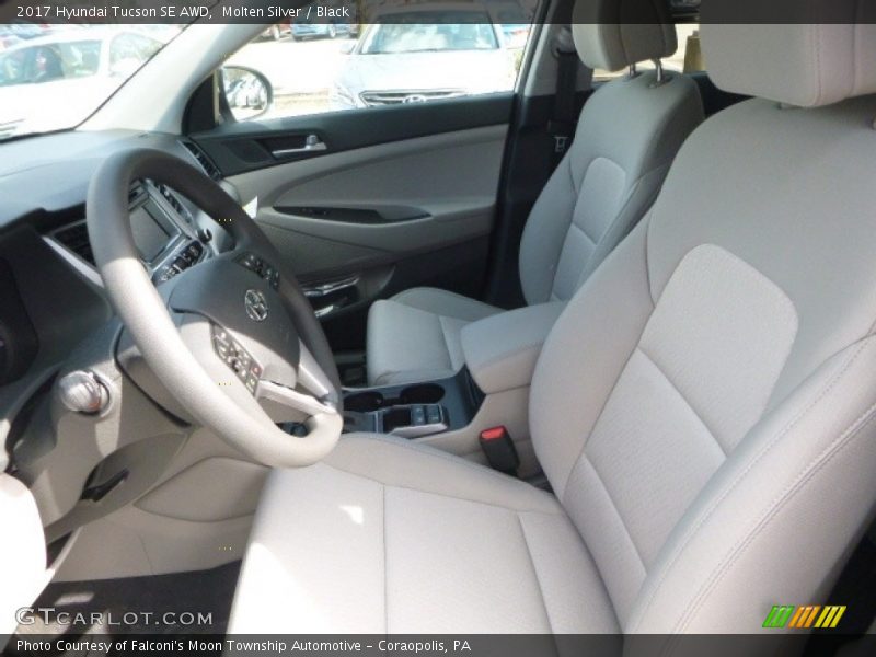 Molten Silver / Black 2017 Hyundai Tucson SE AWD