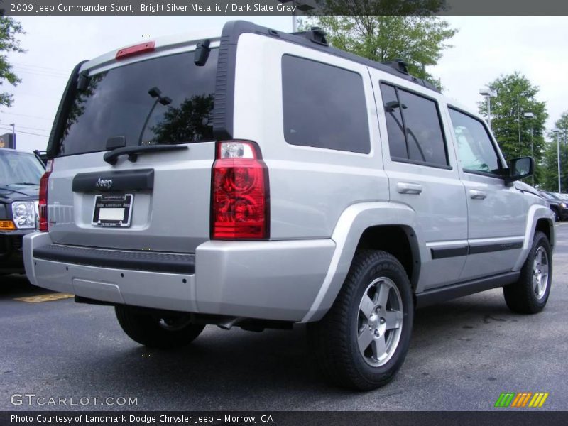 Bright Silver Metallic / Dark Slate Gray 2009 Jeep Commander Sport