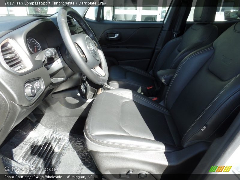 Bright White / Dark Slate Gray 2017 Jeep Compass Sport