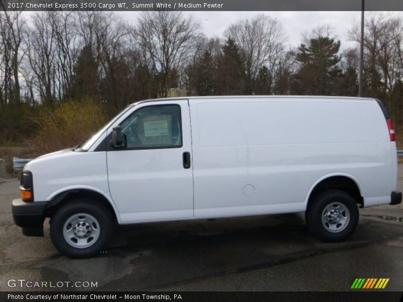 Summit White / Medium Pewter 2017 Chevrolet Express 3500 Cargo WT