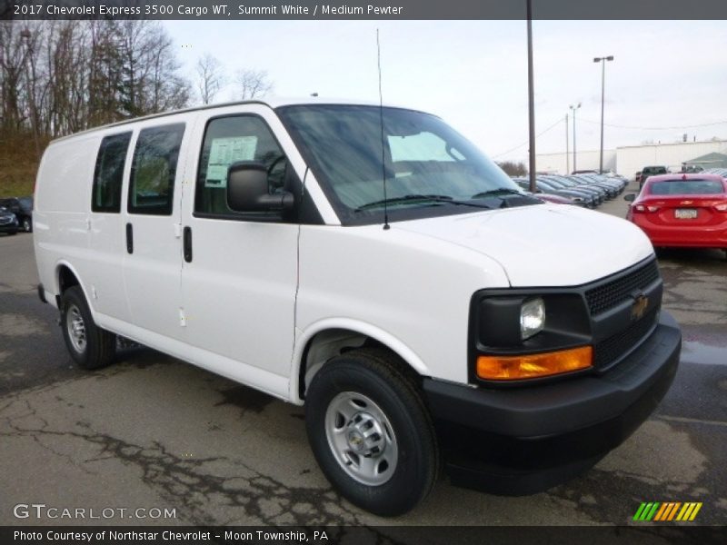 Summit White / Medium Pewter 2017 Chevrolet Express 3500 Cargo WT