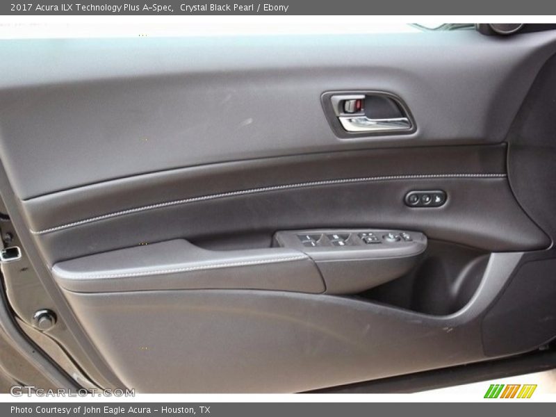Crystal Black Pearl / Ebony 2017 Acura ILX Technology Plus A-Spec