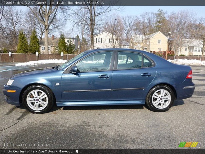 Fusion Blue Metallic / Slate Gray 2006 Saab 9-3 2.0T Sport Sedan