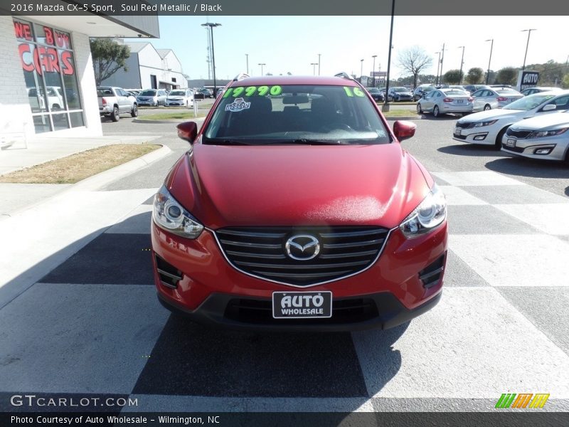 Soul Red Metallic / Black 2016 Mazda CX-5 Sport