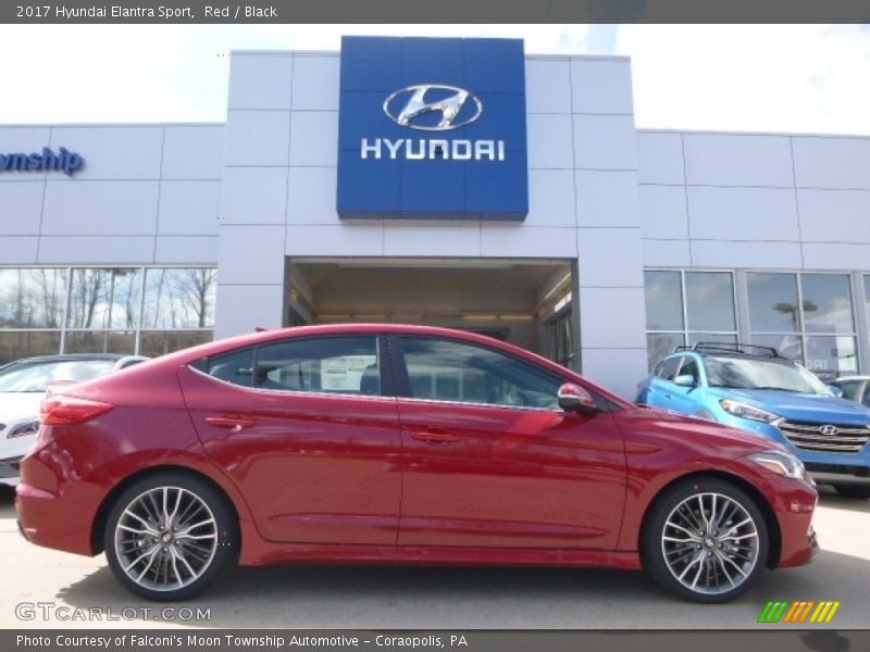 Red / Black 2017 Hyundai Elantra Sport