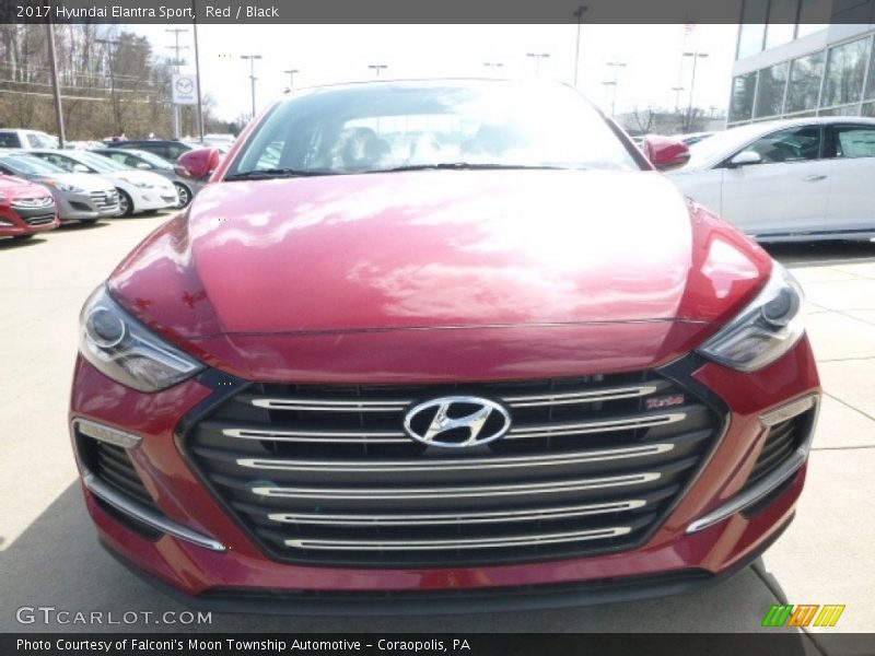 Red / Black 2017 Hyundai Elantra Sport