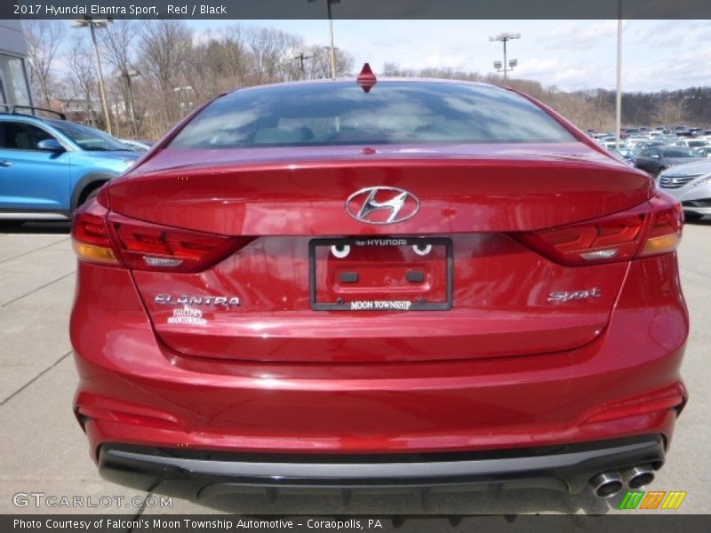 Red / Black 2017 Hyundai Elantra Sport