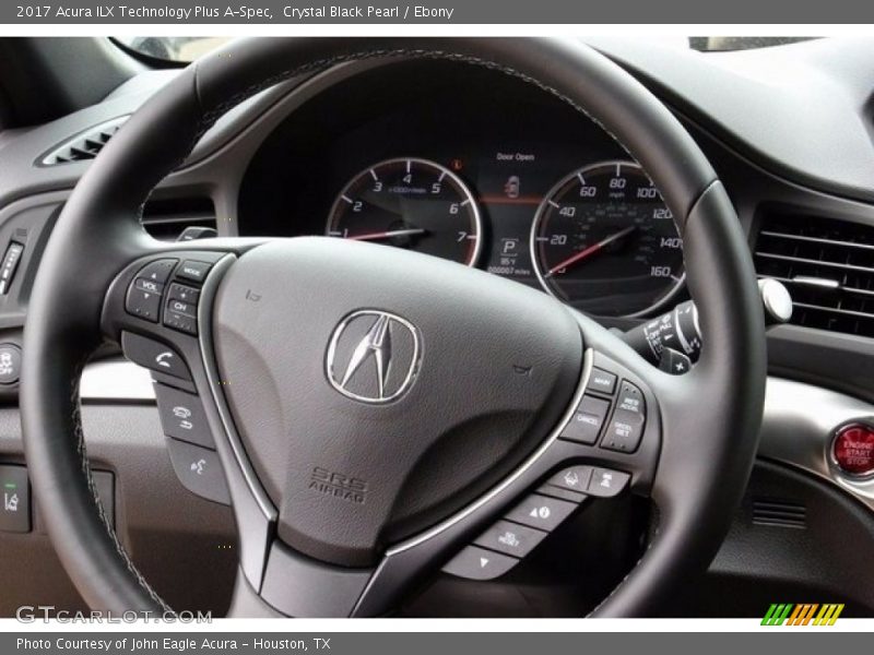 Crystal Black Pearl / Ebony 2017 Acura ILX Technology Plus A-Spec