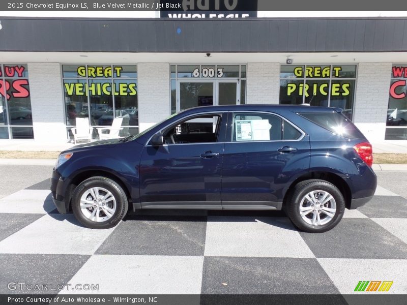 Blue Velvet Metallic / Jet Black 2015 Chevrolet Equinox LS