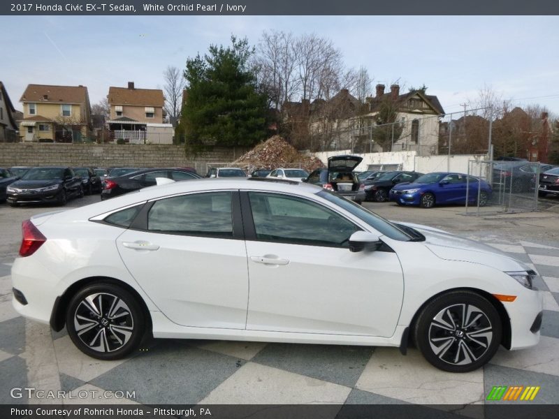 White Orchid Pearl / Ivory 2017 Honda Civic EX-T Sedan
