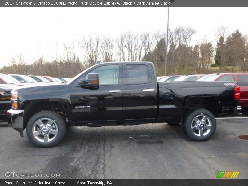 Black / Dark Ash/Jet Black 2017 Chevrolet Silverado 2500HD Work Truck Double Cab 4x4