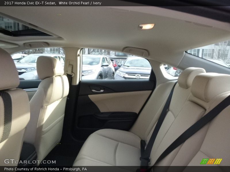 White Orchid Pearl / Ivory 2017 Honda Civic EX-T Sedan