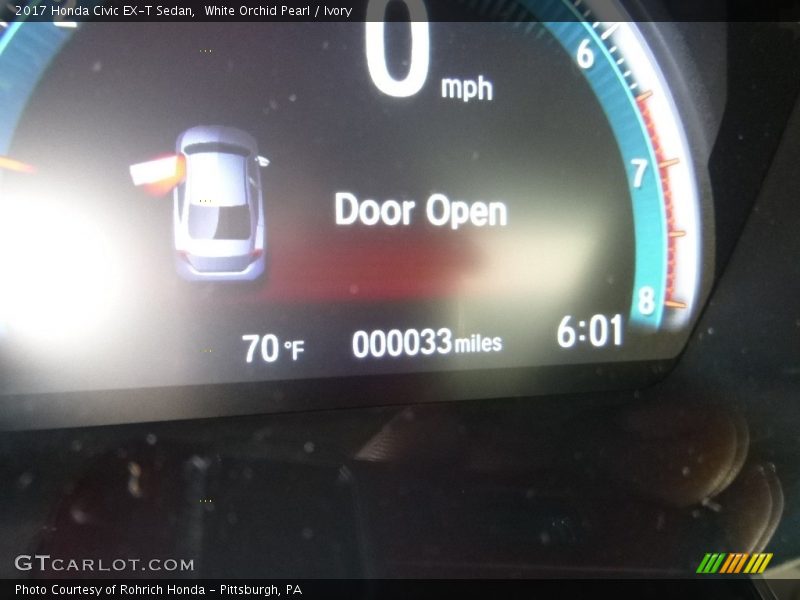 White Orchid Pearl / Ivory 2017 Honda Civic EX-T Sedan