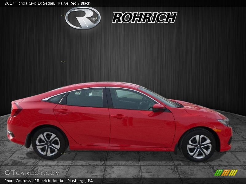 Rallye Red / Black 2017 Honda Civic LX Sedan