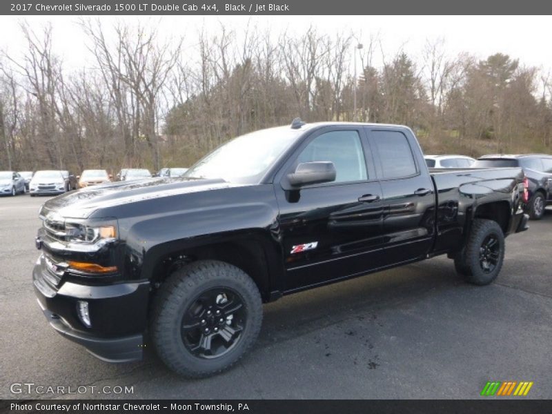 Black / Jet Black 2017 Chevrolet Silverado 1500 LT Double Cab 4x4