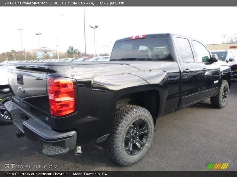 Black / Jet Black 2017 Chevrolet Silverado 1500 LT Double Cab 4x4