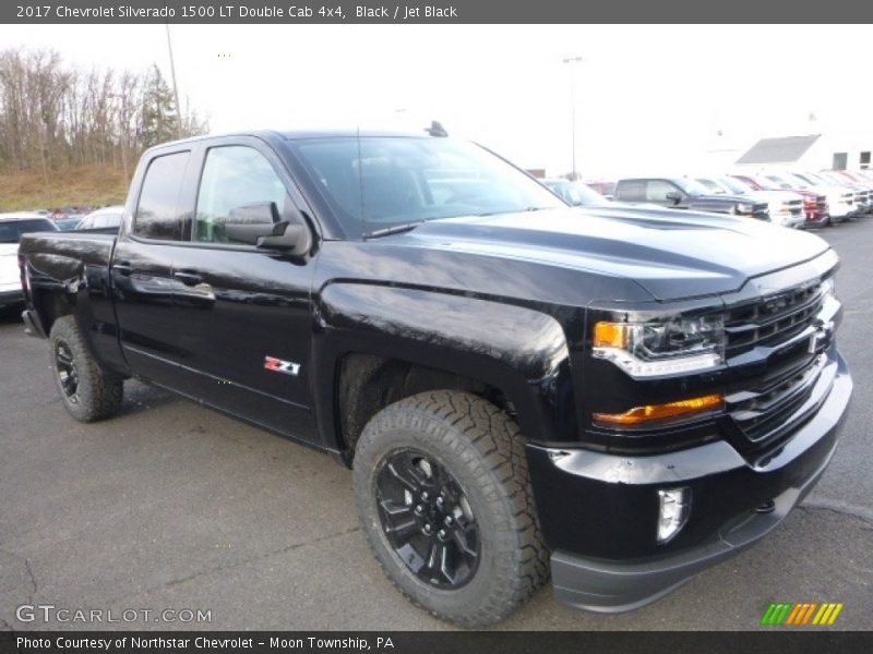 Black / Jet Black 2017 Chevrolet Silverado 1500 LT Double Cab 4x4