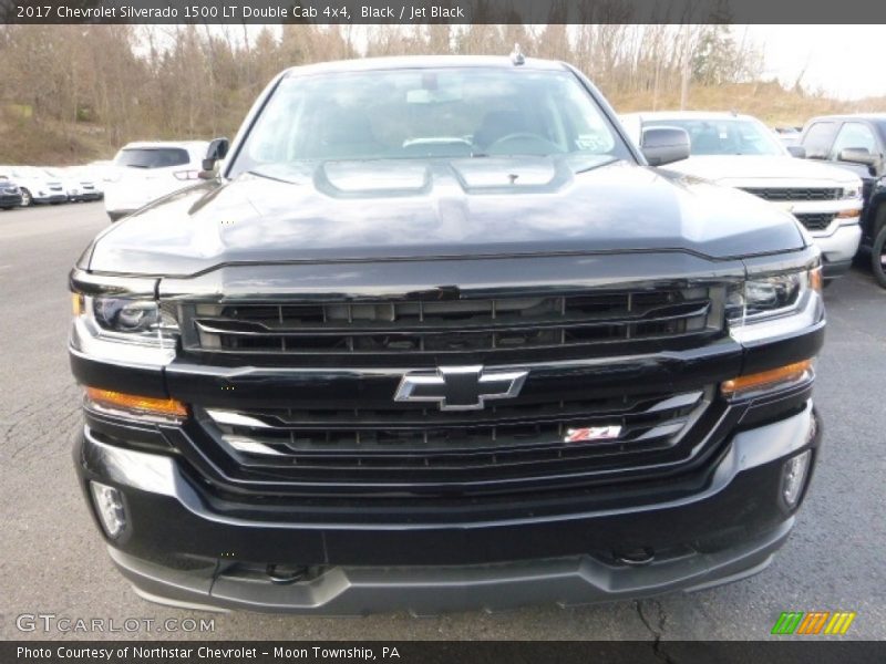 Black / Jet Black 2017 Chevrolet Silverado 1500 LT Double Cab 4x4