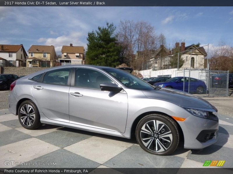 Lunar Silver Metallic / Black 2017 Honda Civic EX-T Sedan