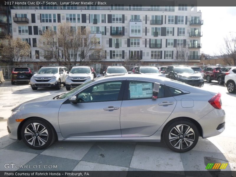 Lunar Silver Metallic / Black 2017 Honda Civic EX-T Sedan