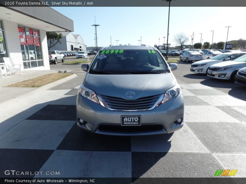 Silver Sky Metallic / Ash 2016 Toyota Sienna XLE