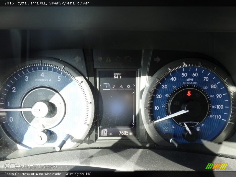 Silver Sky Metallic / Ash 2016 Toyota Sienna XLE