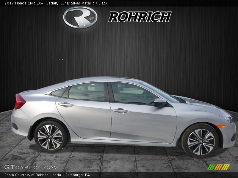 Lunar Silver Metallic / Black 2017 Honda Civic EX-T Sedan