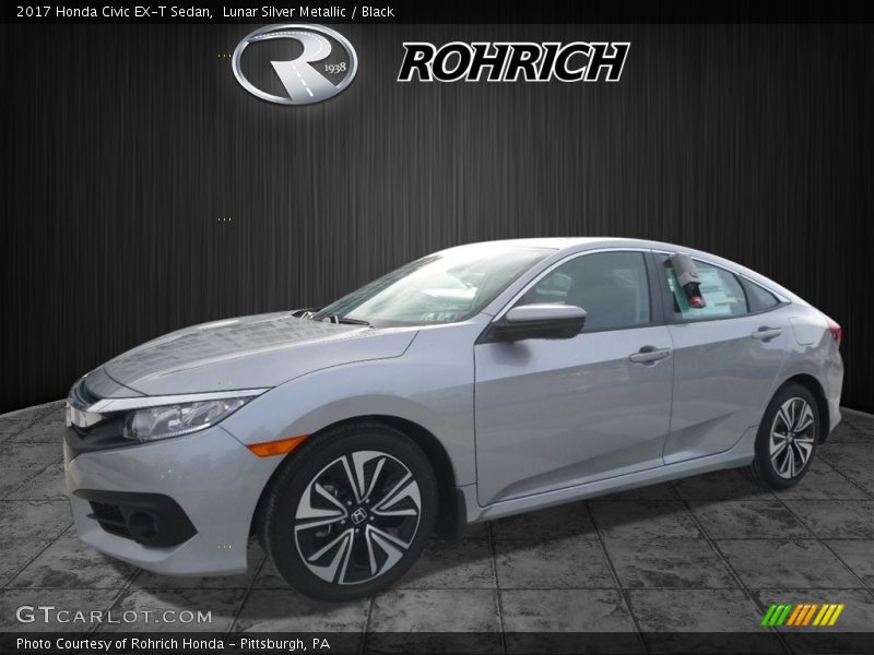 Lunar Silver Metallic / Black 2017 Honda Civic EX-T Sedan