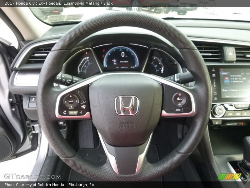 Lunar Silver Metallic / Black 2017 Honda Civic EX-T Sedan
