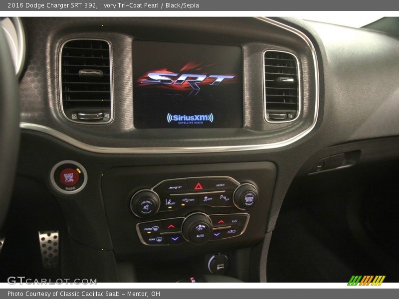 Ivory Tri-Coat Pearl / Black/Sepia 2016 Dodge Charger SRT 392