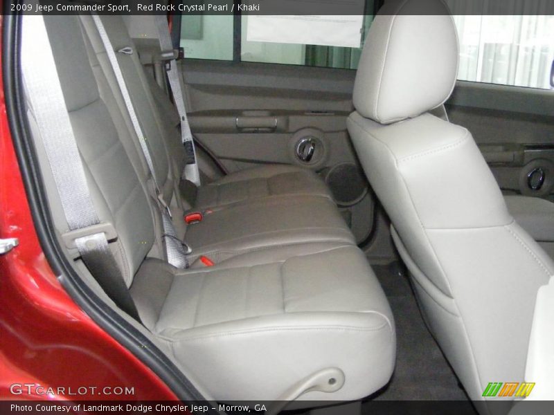 Red Rock Crystal Pearl / Khaki 2009 Jeep Commander Sport